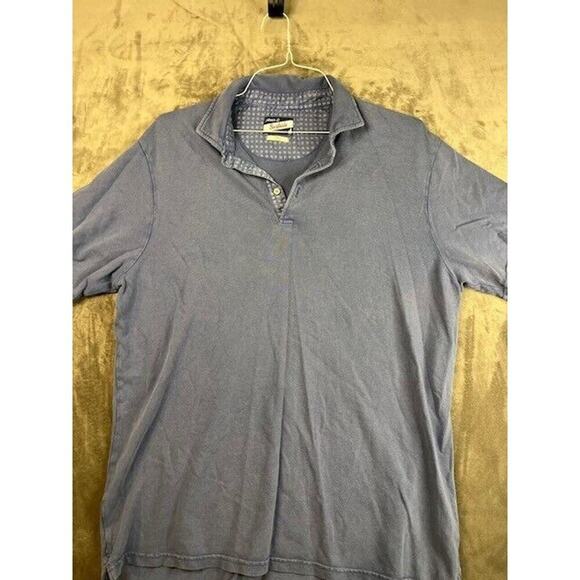 Johnnie-O‎ Polo Shirt Men's sz Large Shoreline Washed Blue - Picture 1 of 5